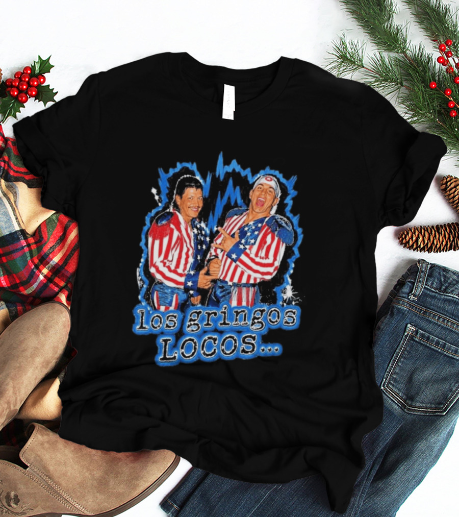 Dominik Mysterio Los Gringos Locos Red White Blue Stars And Stripes T-Shirt