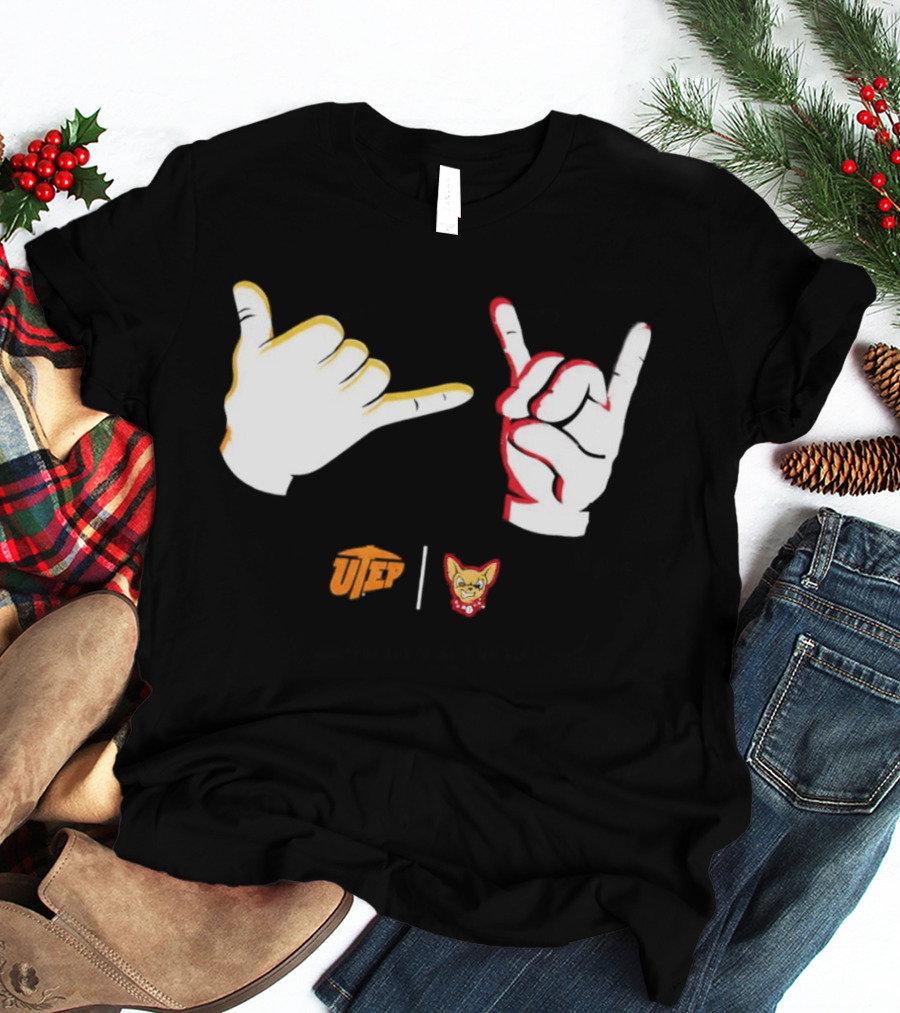 El Paso Chihuahuas Fear The Ears Hand Signs Gesture T-Shirt
