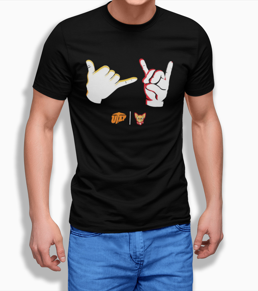 El Paso Chihuahuas Fear The Ears Hand Signs Gesture T-Shirt