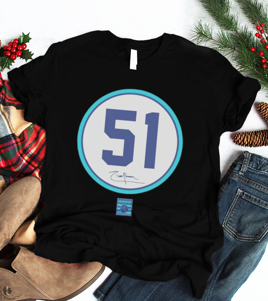 Randy Johnson Seattle Mariners 51 2015 National Baseball Hall Of Fame Induction T-Shirt