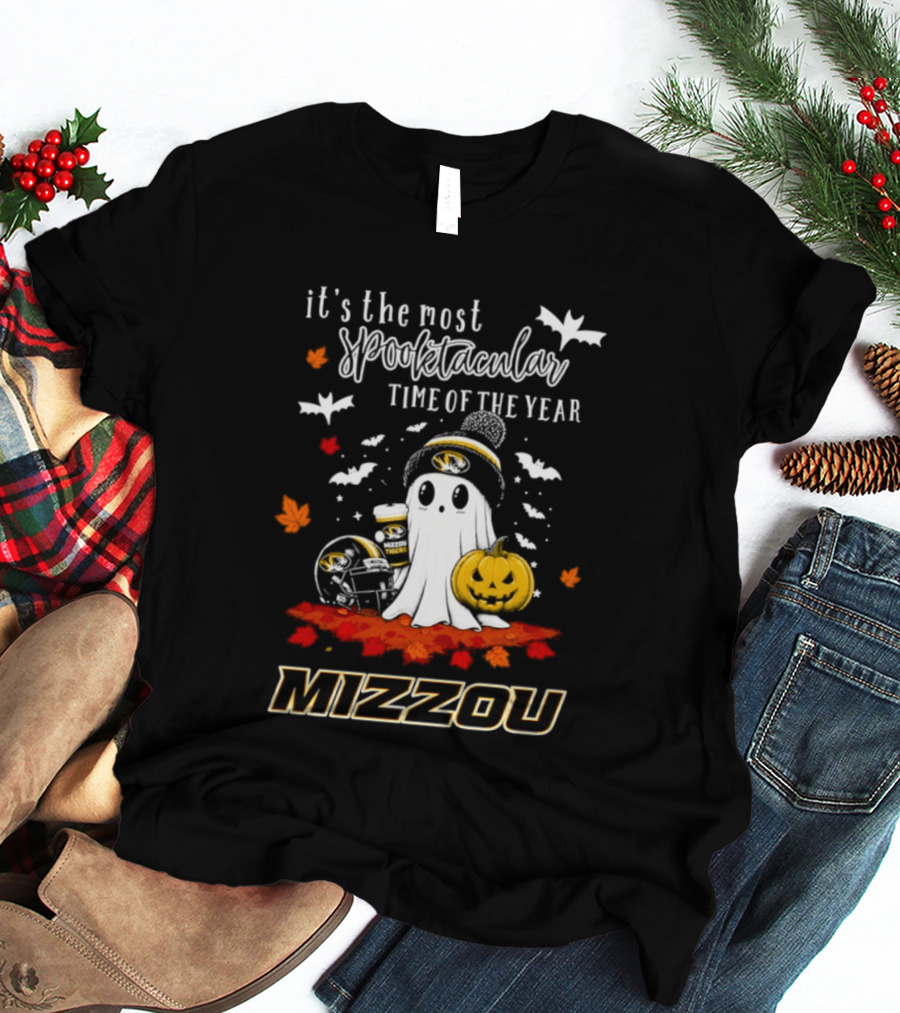 Mizzou Tigers Halloween Ghost 2026 It's The Most Spooktacular Time Of The Year T-Shirt