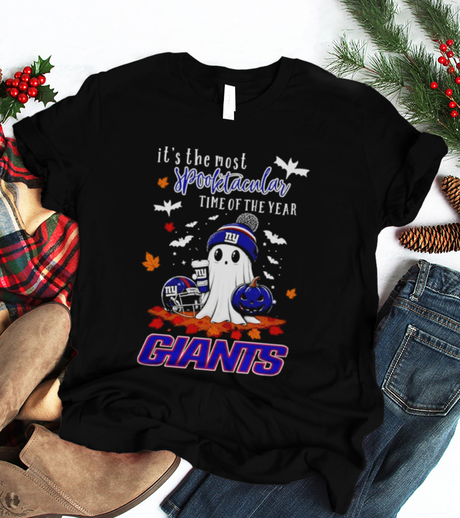 New York Giants Halloween Ghost Giants Spooktacular Time Of The Year 2026 T-Shirt