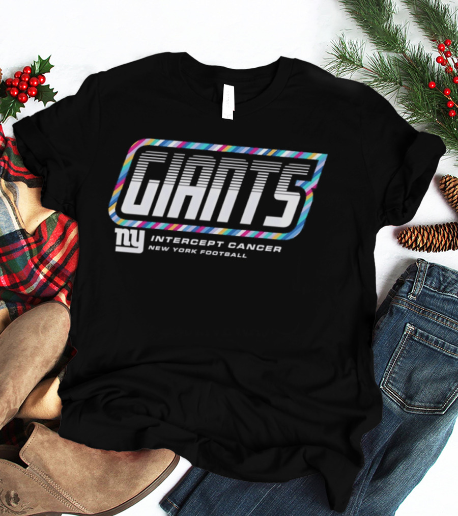 New York Giants Intercept Cancer New York Football Crucial Catch 2026 T-Shirt