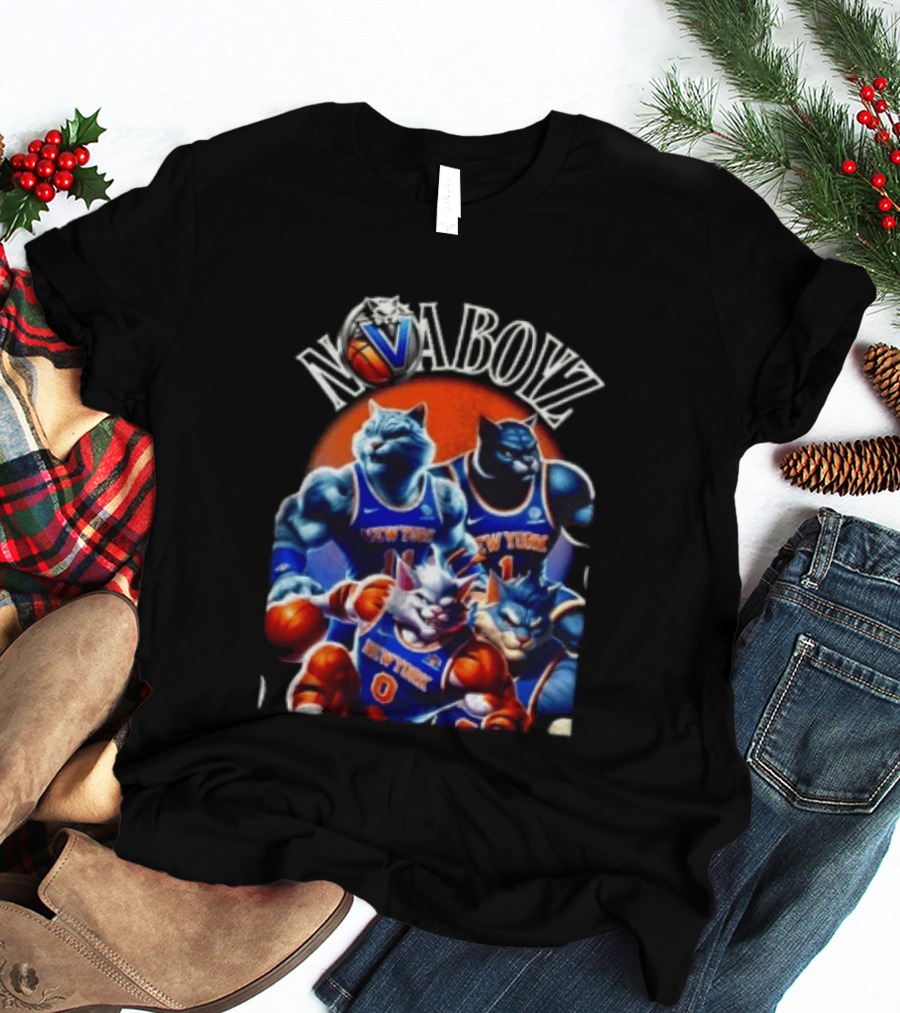 Nova Boyz New York Basketball Cats Jalen Brunson Josh Hart Mikal Bridges Donte DiVincenzo T-Shirt