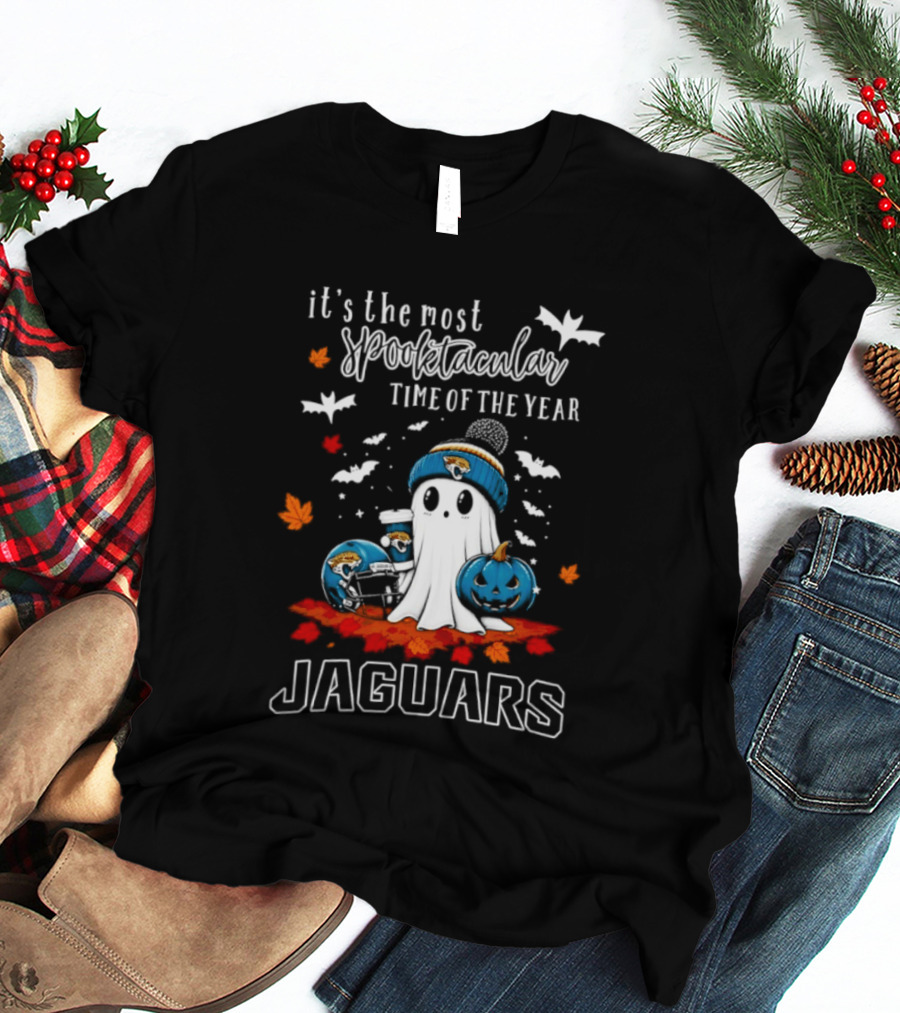 Jacksonville Jaguars Halloween Ghost Spooktacular Time Of The Year T-Shirt