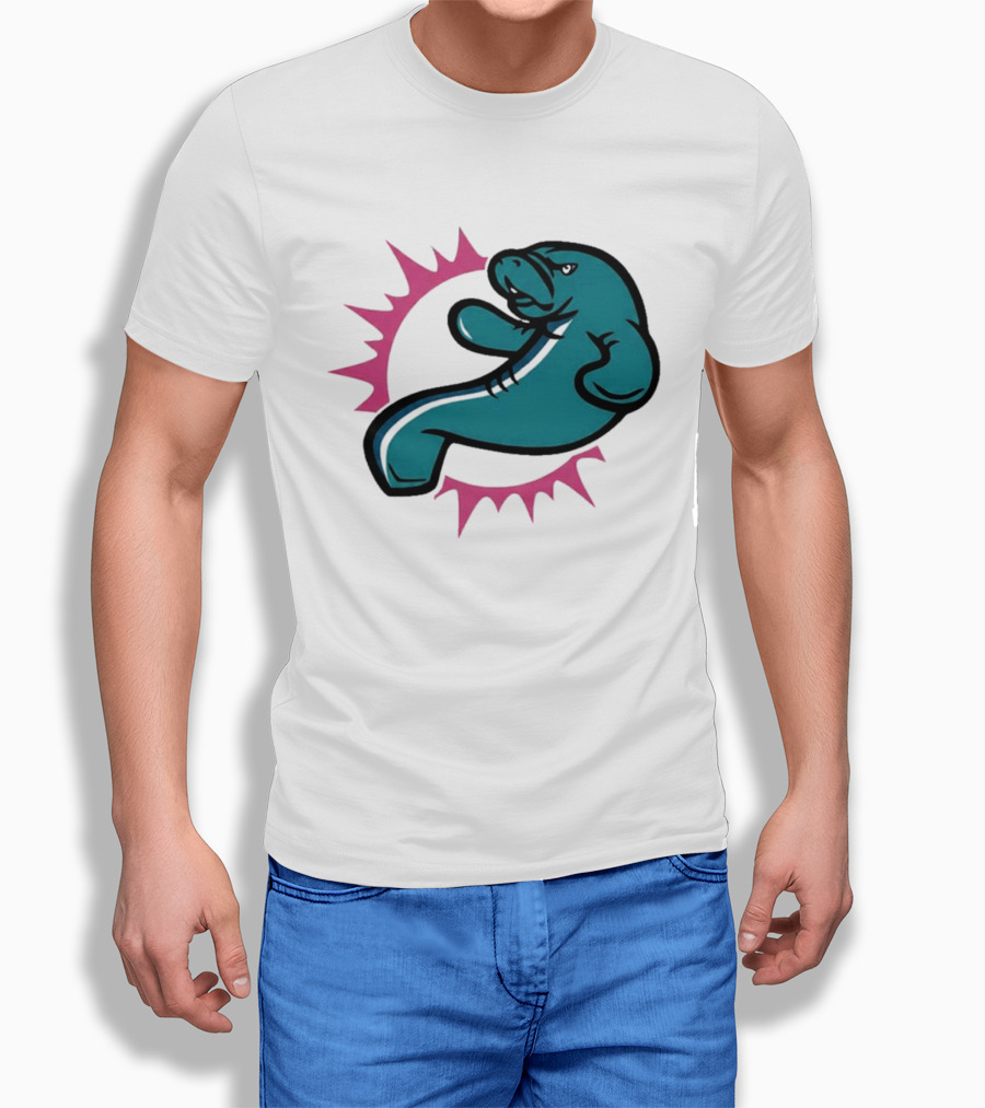 GTA VI Vice City Manatees Miami Dolphins Mashup T-Shirt