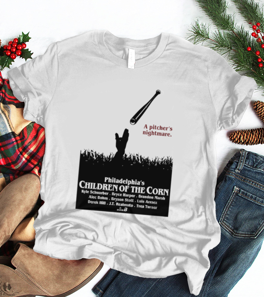 Philadelphia Phillies A Pitcher's Nightmare Children Of The Corn T-Shirt