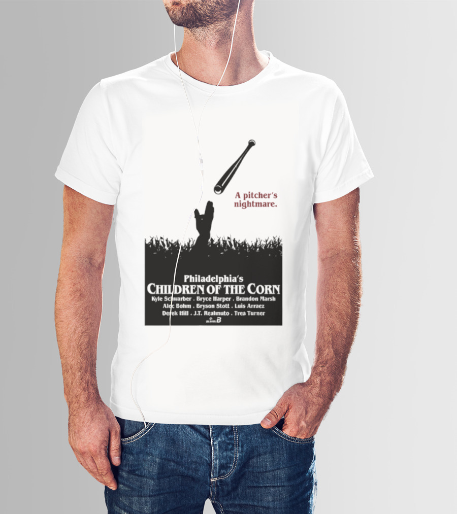 Philadelphia Phillies A Pitcher's Nightmare Children Of The Corn T-Shirt