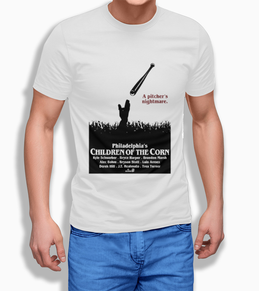 Philadelphia Phillies A Pitcher's Nightmare Children Of The Corn T-Shirt