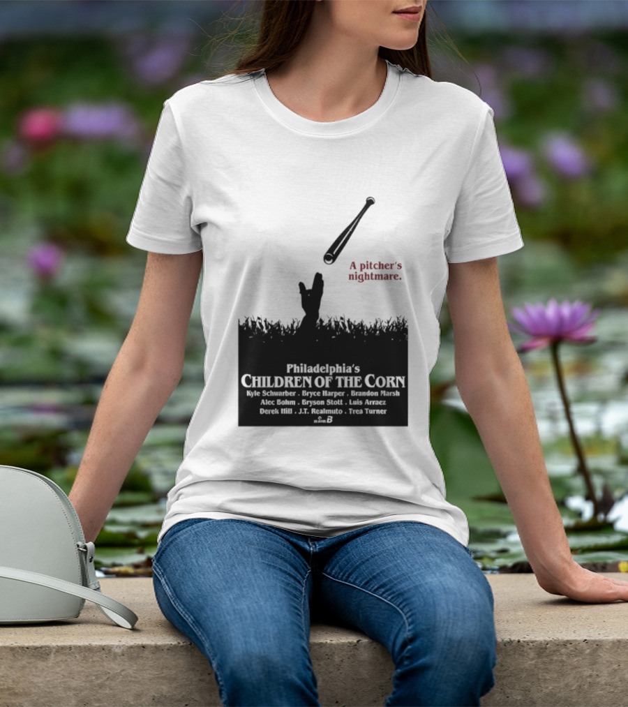 Philadelphia Phillies A Pitcher's Nightmare Children Of The Corn T-Shirt