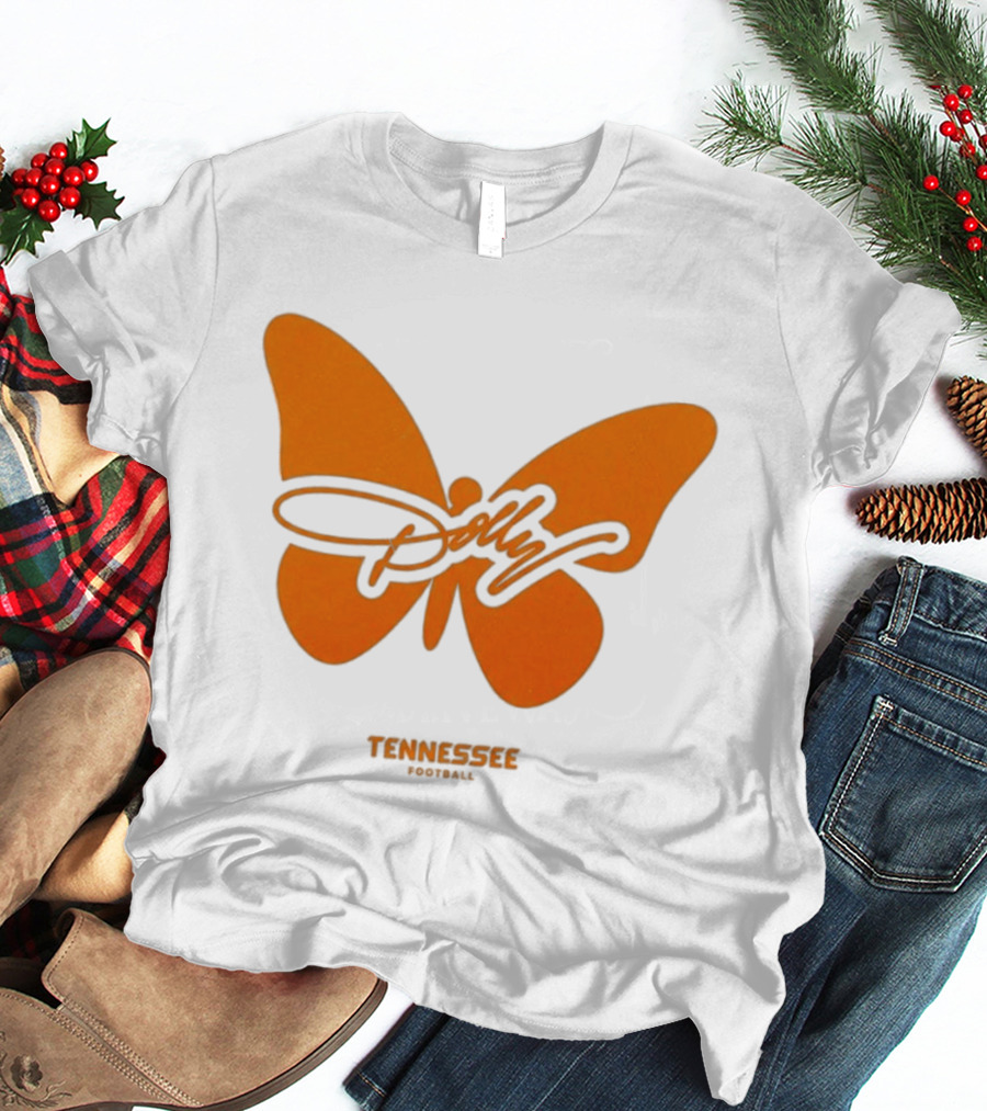 Tennessee Vols Dolly Butterfly Football T-Shirt