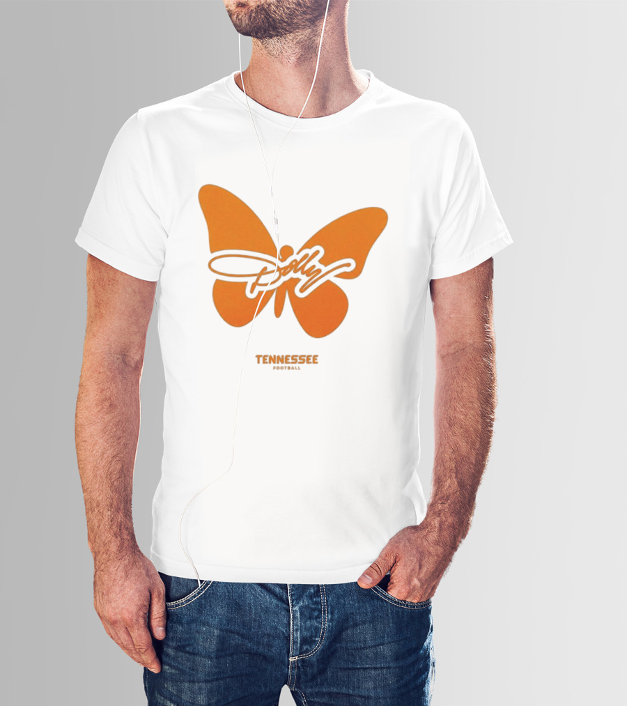 Tennessee Vols Dolly Butterfly Football T-Shirt