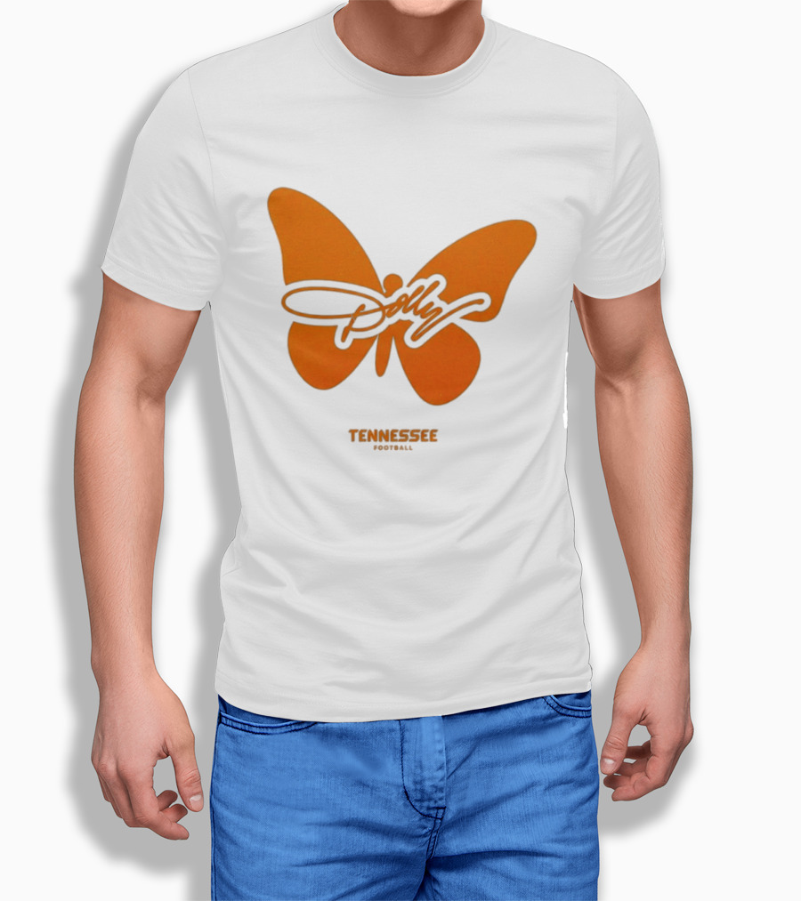 Tennessee Vols Dolly Butterfly Football T-Shirt