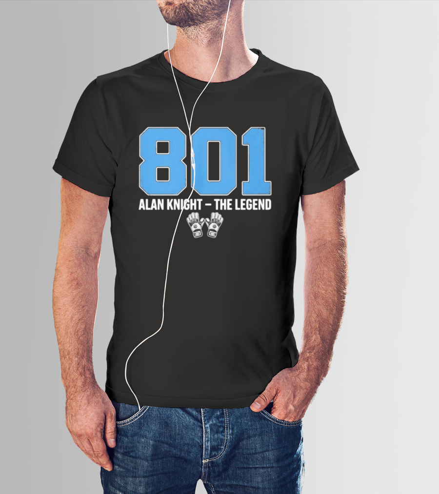 801 Alan Knight The Legend With Iconic Goalie Gloves T-Shirt