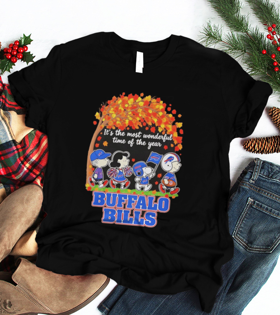 Peanuts Buffalo Bills Most Wonderful Time Of The Year T-Shirt
