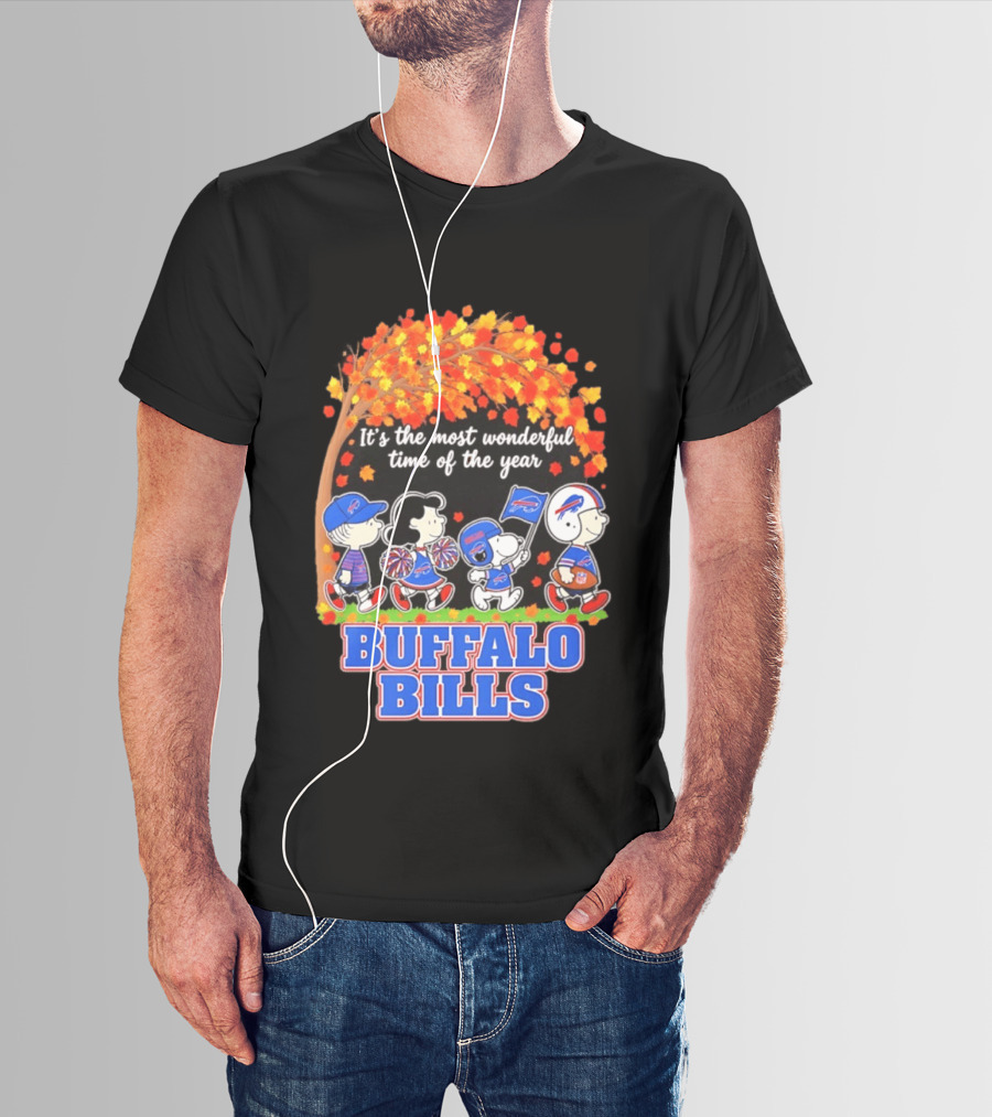 Peanuts Buffalo Bills Most Wonderful Time Of The Year T-Shirt