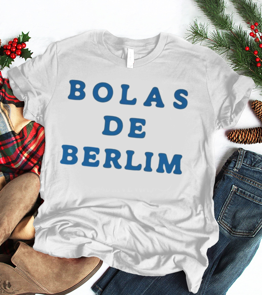 Bolas De Berlim Blue Lettering T-Shirt