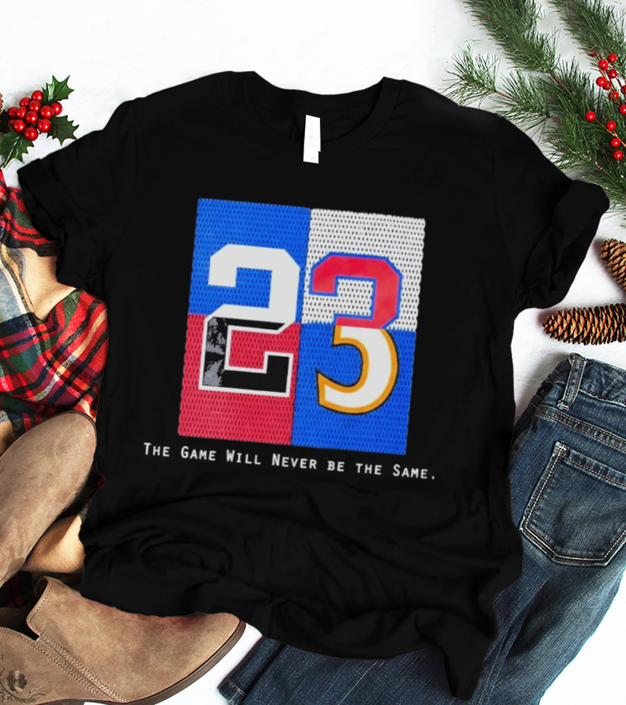 Shota Imanaga 23 The Game Will Never Be The Same Colorful Number Mashup T-Shirt