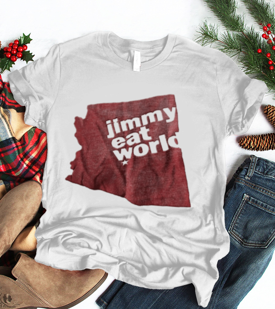 Jimmy Eat World State Of Arizona Tour Red Shape T-Shirt