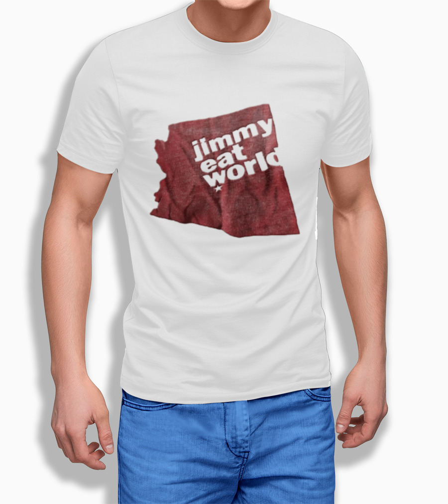 Jimmy Eat World State Of Arizona Tour Red Shape T-Shirt