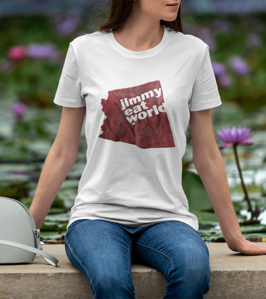 Jimmy Eat World State Of Arizona Tour Red Shape T-Shirt