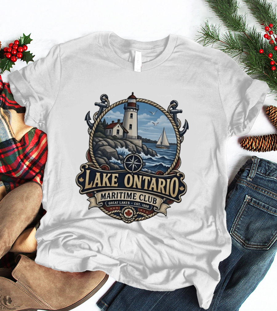 Lake Ontario Maritime Club Great Lakes Nautical Heritage Est. 1908 T-Shirt