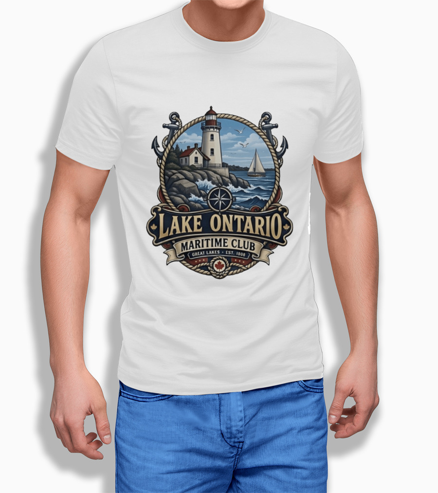 Lake Ontario Maritime Club Great Lakes Nautical Heritage Est. 1908 T-Shirt