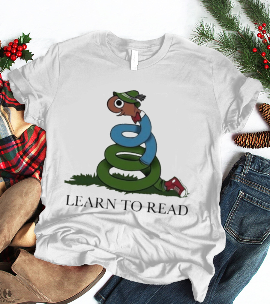 Learn To Read Alphabet Character With Hat And Sneakers T-Shirt