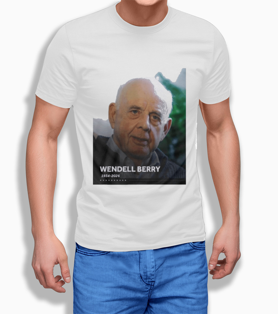 Wendell Berry 1934 2026 Commemorative T-Shirt