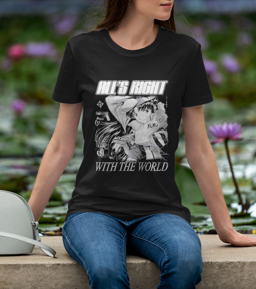 All's Right With The World Misato Katsuragi 90s Anime T-Shirt