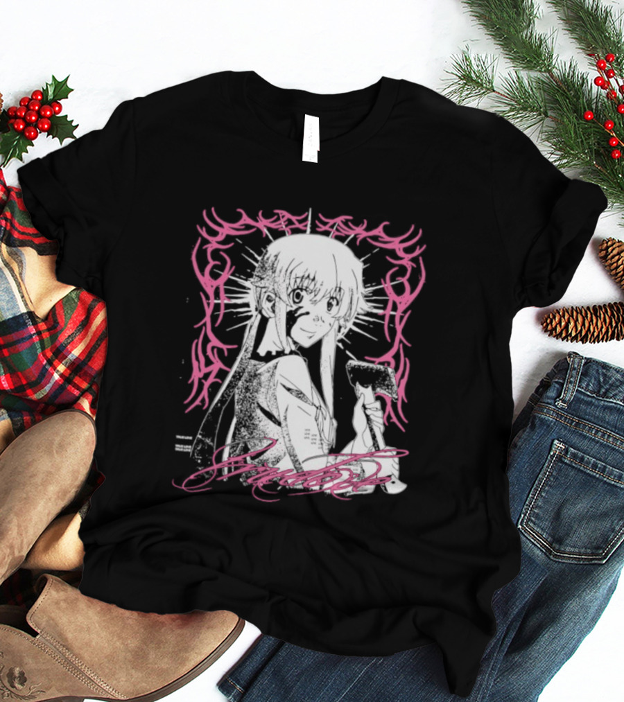 Awesome Yuno Gasai True Love Future Diary Anime Romantic Fan Favorite T-Shirt