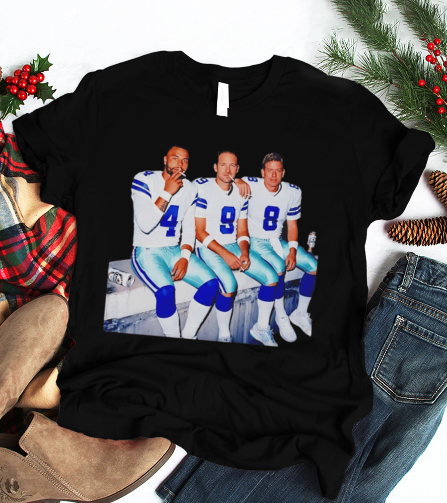 Klayton Adams Christian Parker Brandon Aubrey Dallas Cowboys Smoking Jerseys T-Shirt
