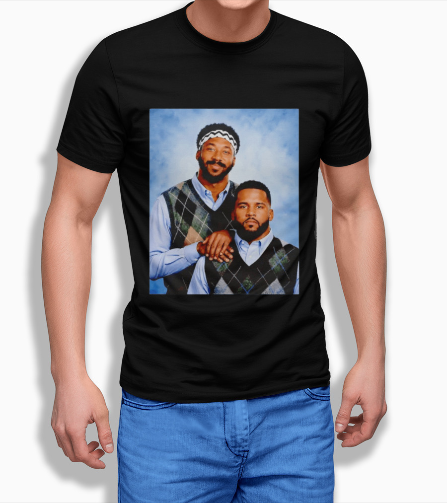 Myles Garrett Aaron Donald Los Angeles Rams Step Brothers T-Shirt
