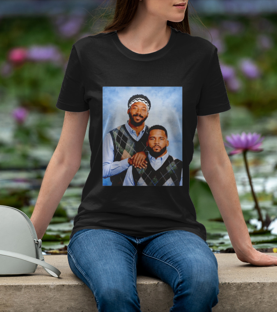 Myles Garrett Aaron Donald Los Angeles Rams Step Brothers T-Shirt