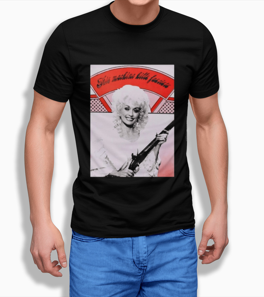 Nice Dolly Parton This Machine Kills Fascists T-Shirt