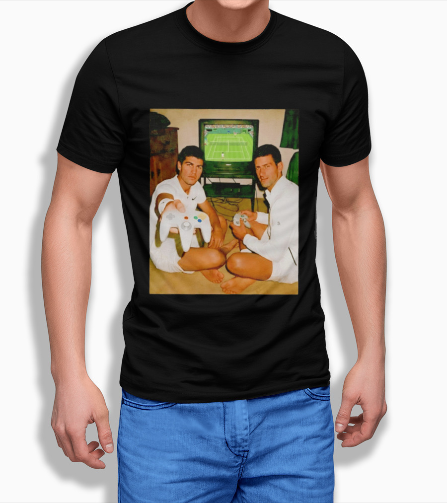 Novak Djokovic Carlos Alcaraz Gaming Showdown T-Shirt