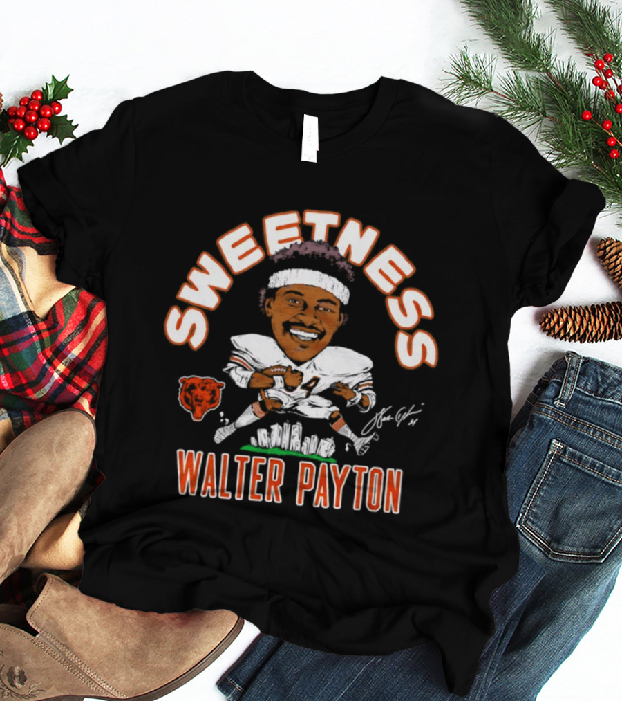 Sweetness Walter Payton Chicago Bears Caricature T-Shirt
