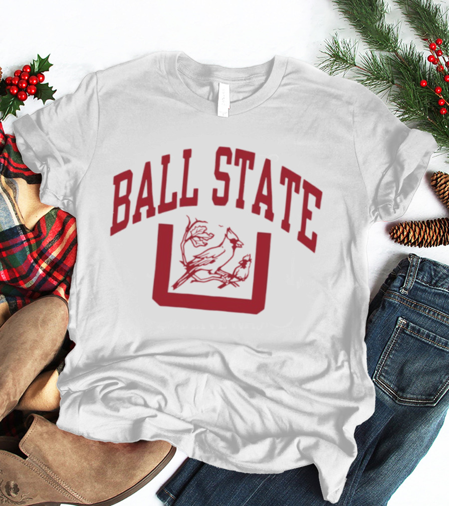 Ball State Cardinal U Vintage Red Arch T-Shirt