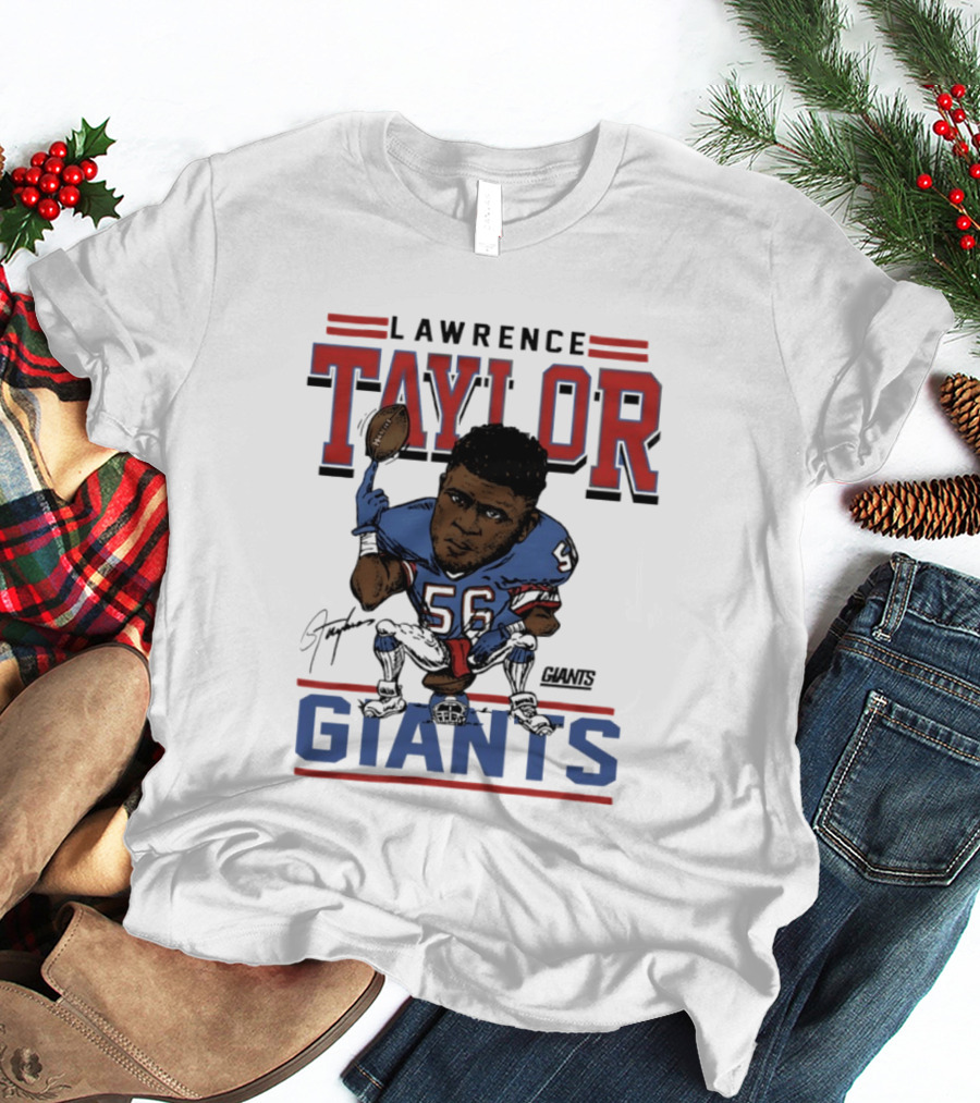 Lawrence Taylor Giants Football Caricature Number 56 T-Shirt