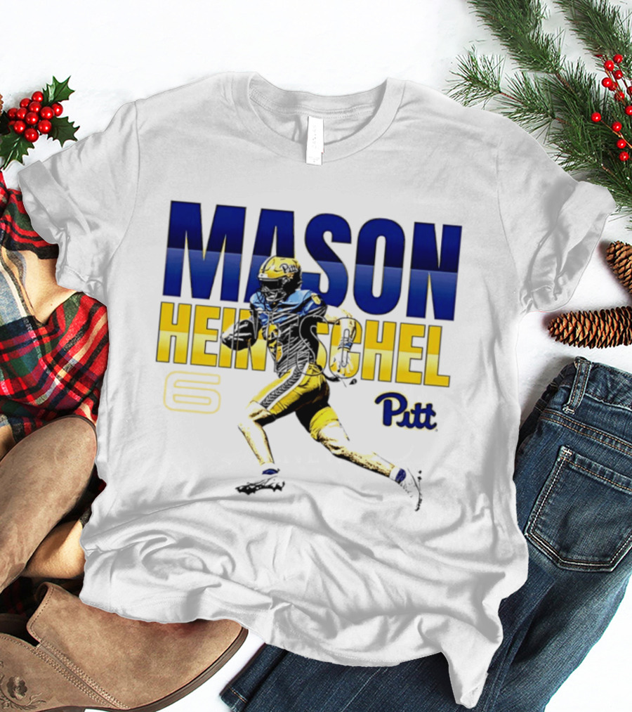 Mason Heintschel Pitt Panthers Football Number 6 T-Shirt