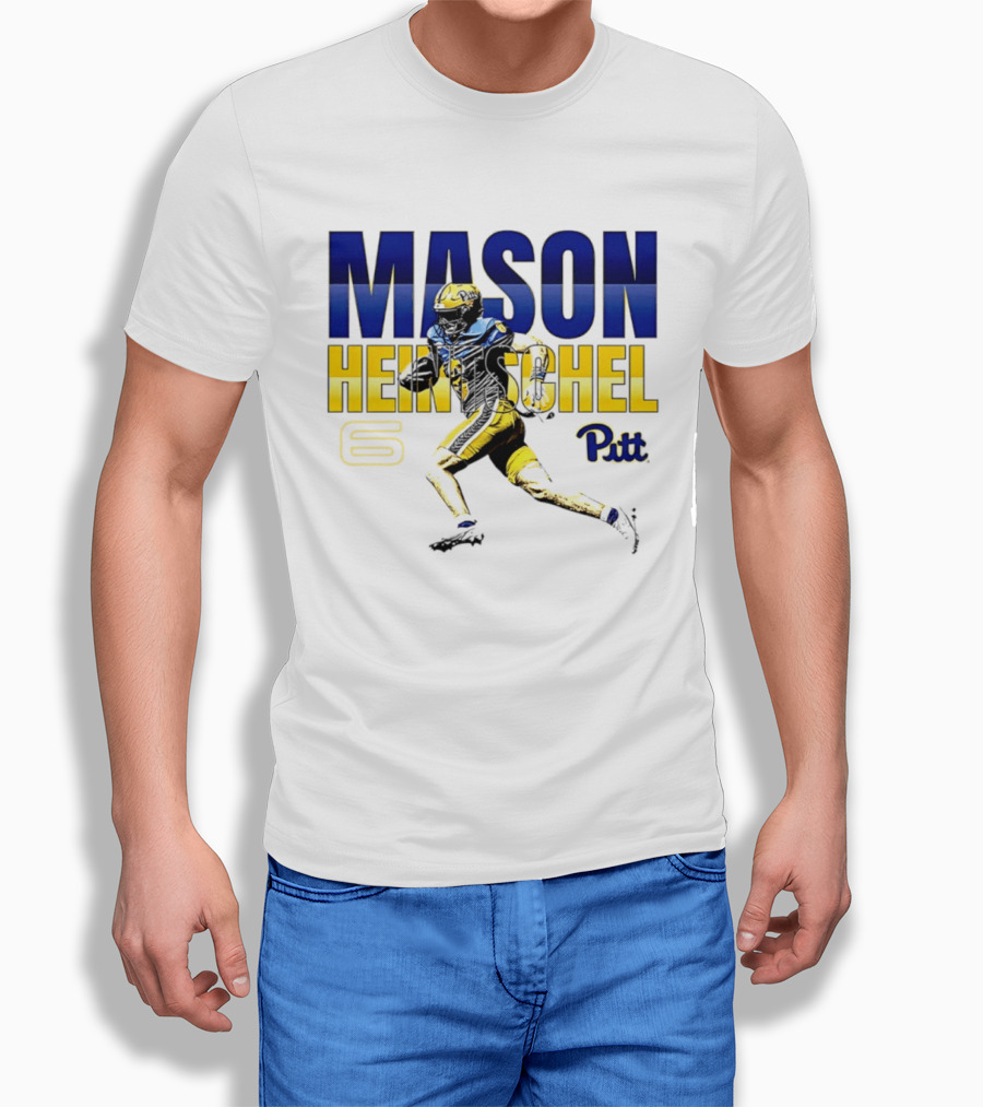 Mason Heintschel Pitt Panthers Football Number 6 T-Shirt