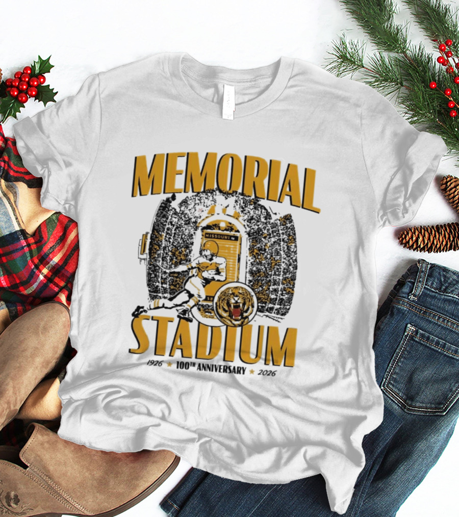 Memorial Stadium Missouri Tigers Football 100th Anniversary 1916 2016 T-Shirt