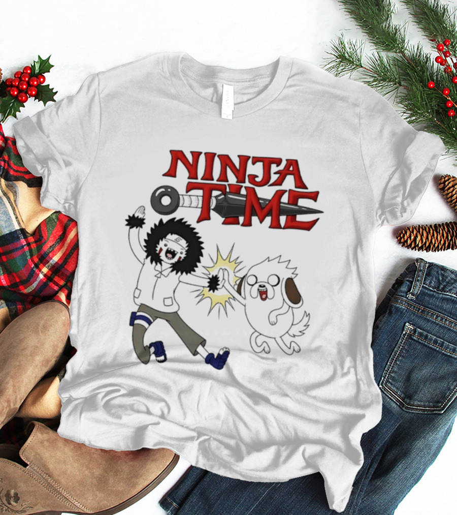 Ninja Time Kiba Inuzuka And Akamaru High Five Adventure T-Shirt