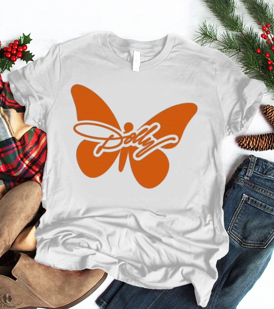 Dolly Parton Butterfly Orange Country Legend T-Shirt
