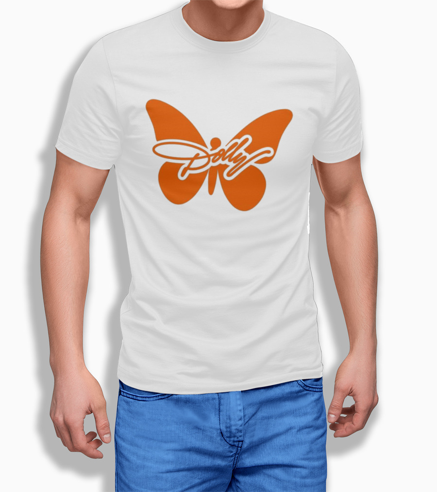 Dolly Parton Butterfly Orange Country Legend T-Shirt