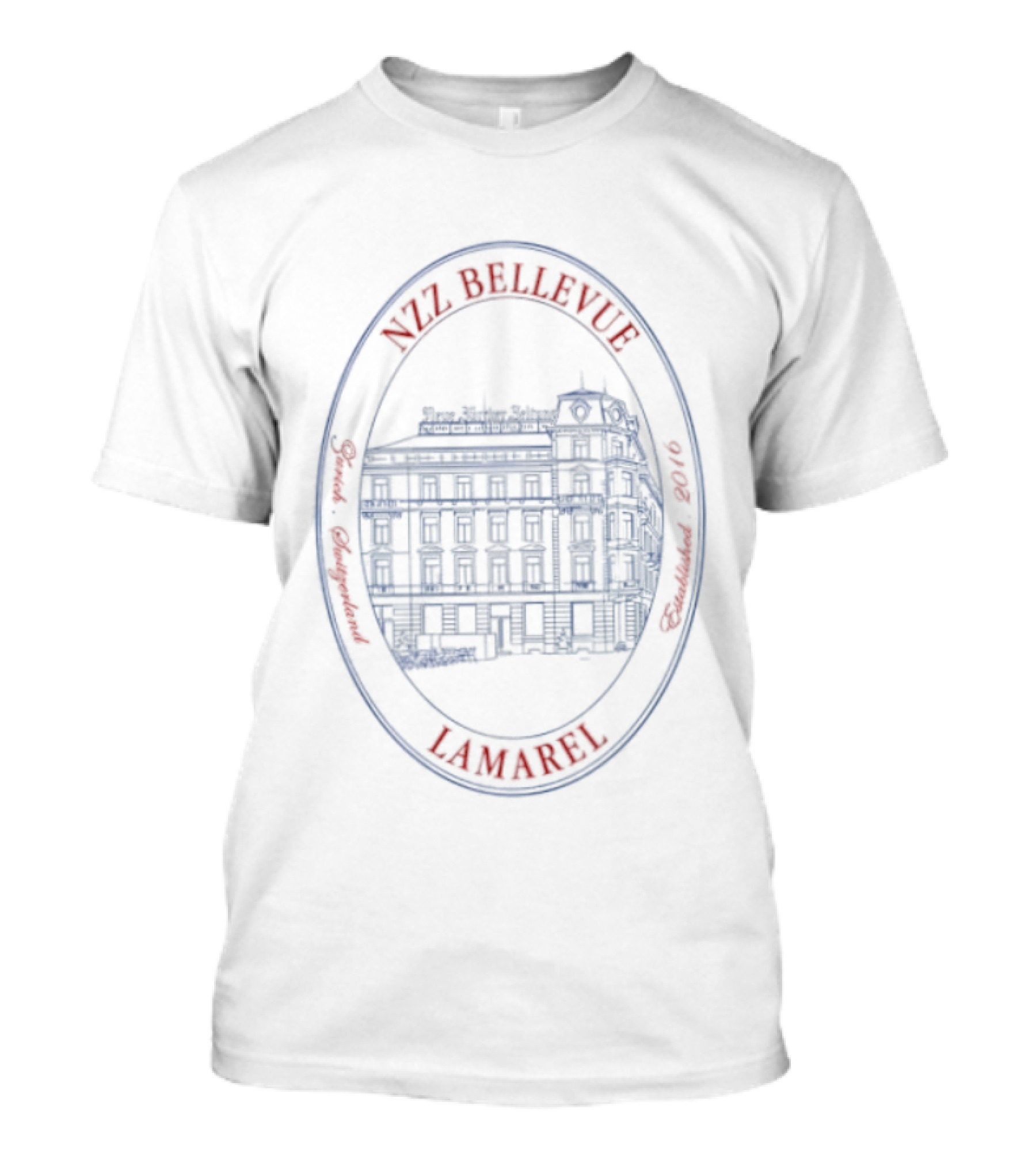 Nzz Bellevue Zurich Switzerland Established 2016 Lamarel T-Shirt