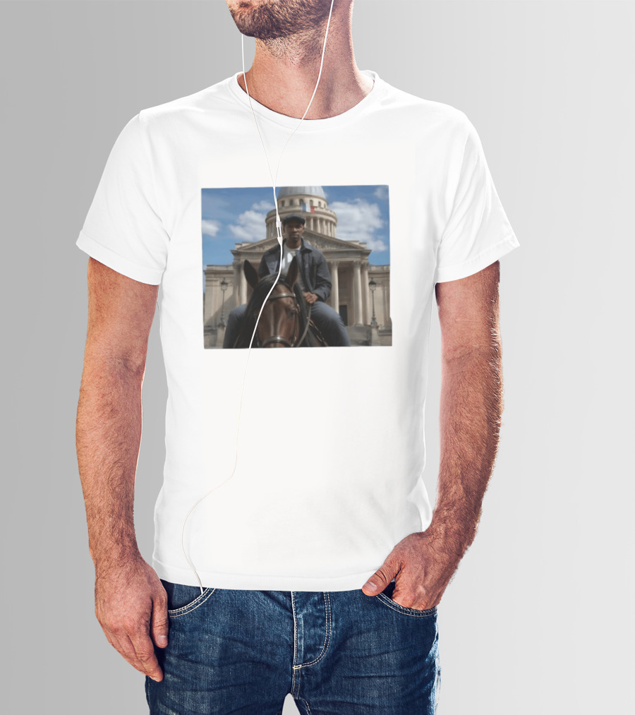 Dolly Parton Lupin Part 4 Assane Diop Horse Riding Pantheon Paris Netflix Series T-Shirt
