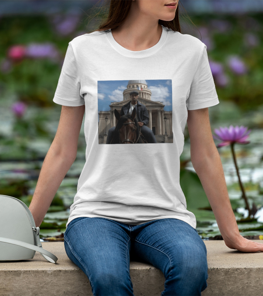 Dolly Parton Lupin Part 4 Assane Diop Horse Riding Pantheon Paris Netflix Series T-Shirt