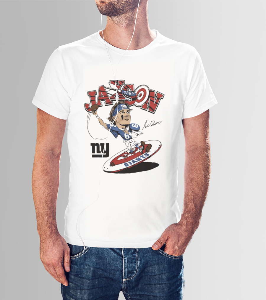 Jaxson New York Giants Football Caricature Ny Giants T-Shirt