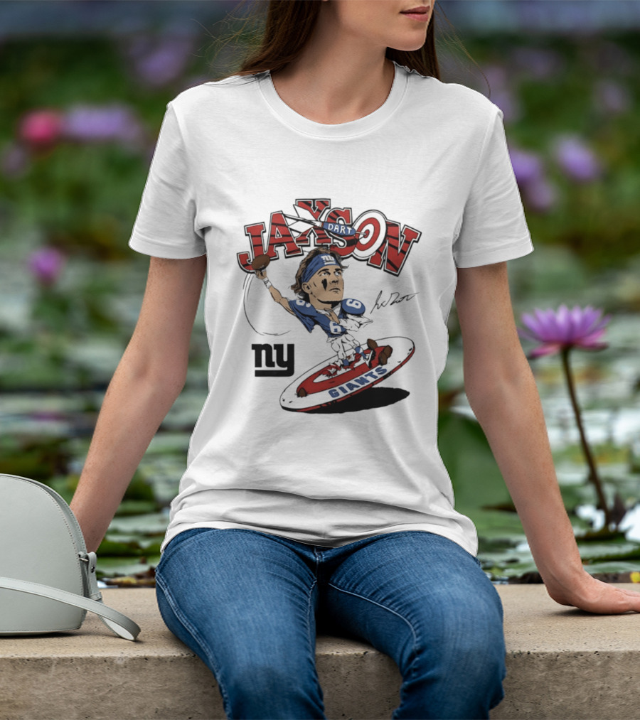 Jaxson New York Giants Football Caricature Ny Giants T-Shirt